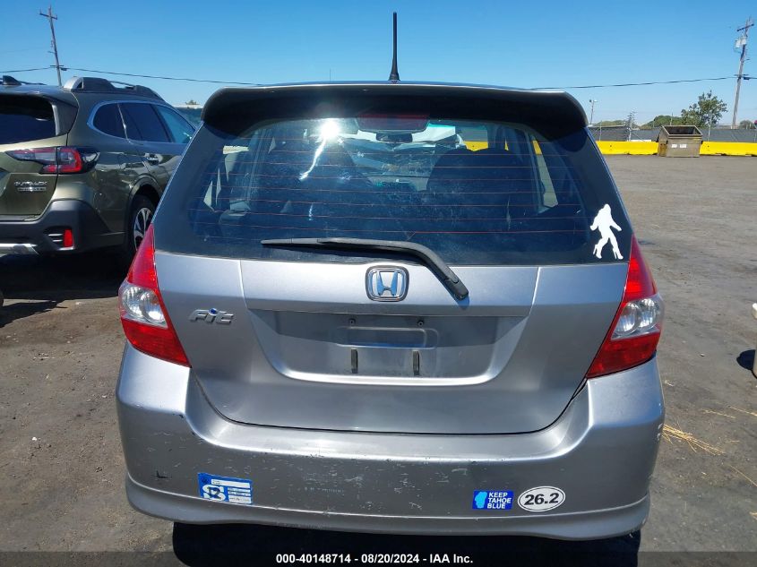 2007 Honda Fit Sport VIN: JHMGD38657S063248 Lot: 40148714