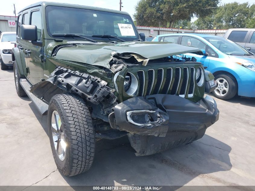 2021 Jeep Wrangler Unlimited Sahara 4X4 VIN: 1C4HJXENXMW548877 Lot: 40148783