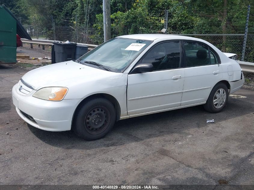 2003 Honda Civic Lx VIN: 2HGES16533H510451 Lot: 40148829