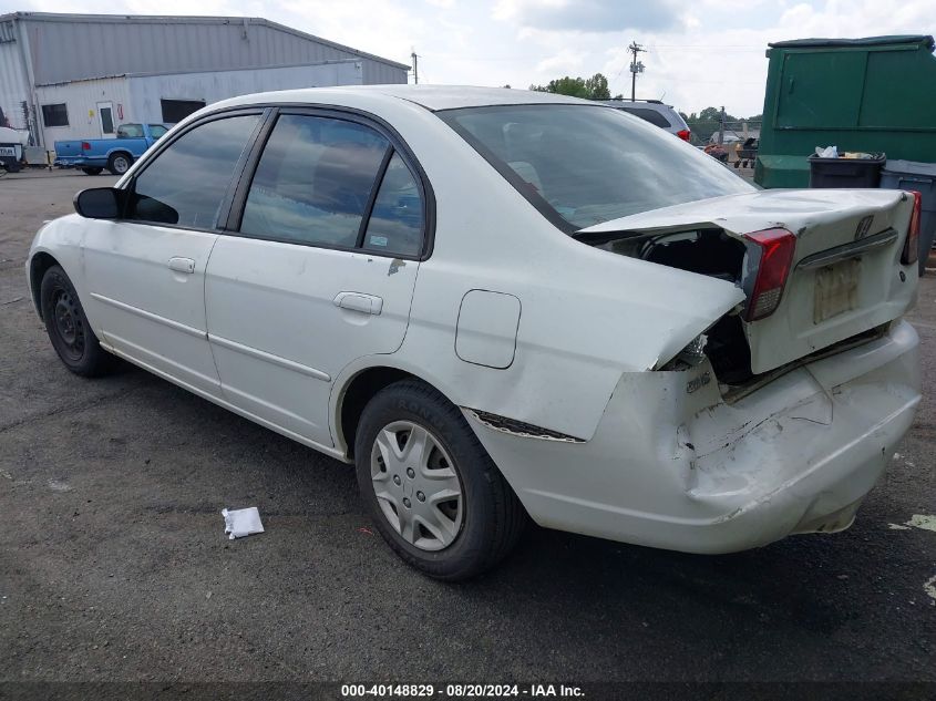 2003 Honda Civic Lx VIN: 2HGES16533H510451 Lot: 40148829