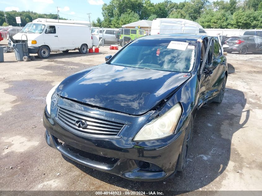 2011 Infiniti G37X VIN: JN1CV6AR8BM401972 Lot: 40148923