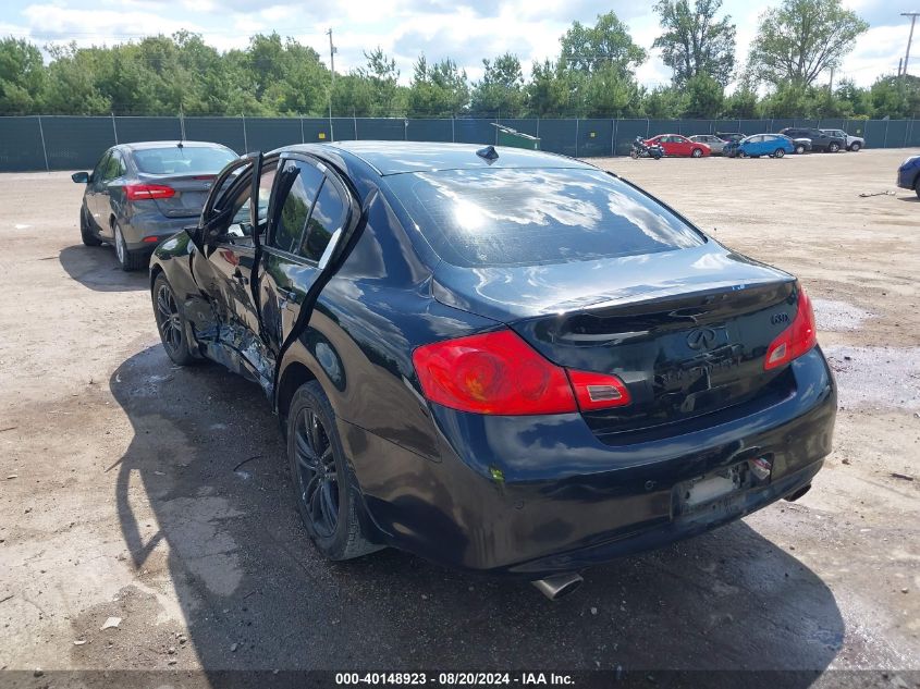 2011 Infiniti G37X VIN: JN1CV6AR8BM401972 Lot: 40148923