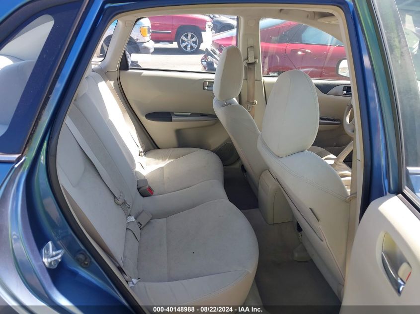 2008 Subaru Impreza 2.5I VIN: JF1GE61688G504536 Lot: 40148988