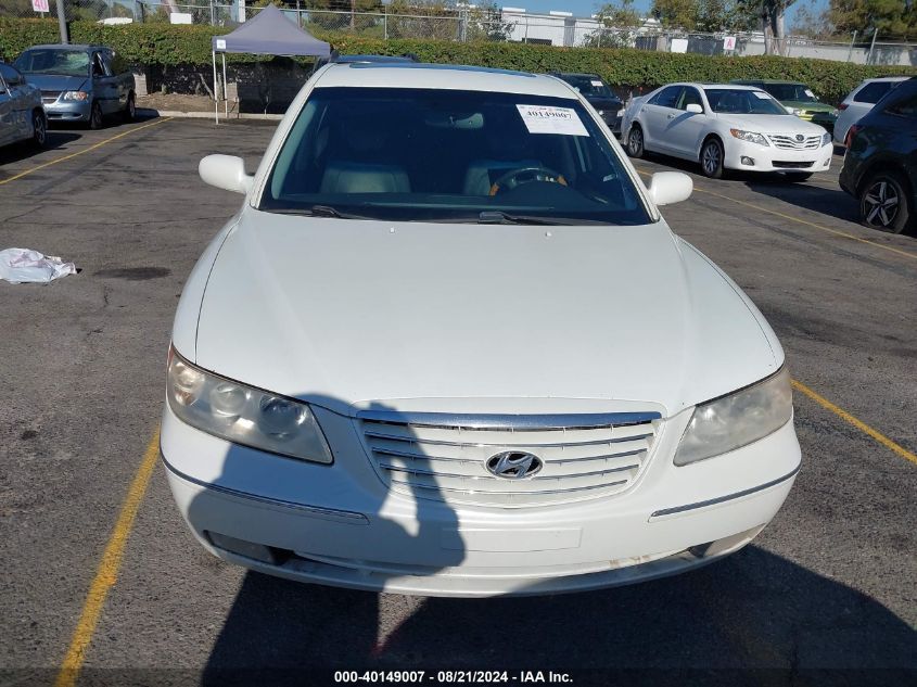 KMHFC46F86A057677 2006 Hyundai Azera Se/Limited