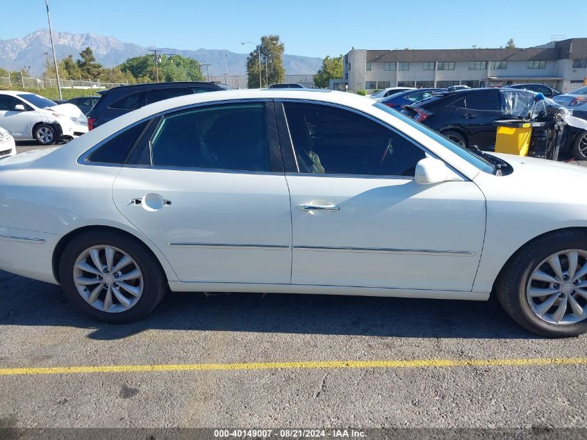 2006 Hyundai Azera Se/Limited VIN: KMHFC46F86A057677 Lot: 40149007