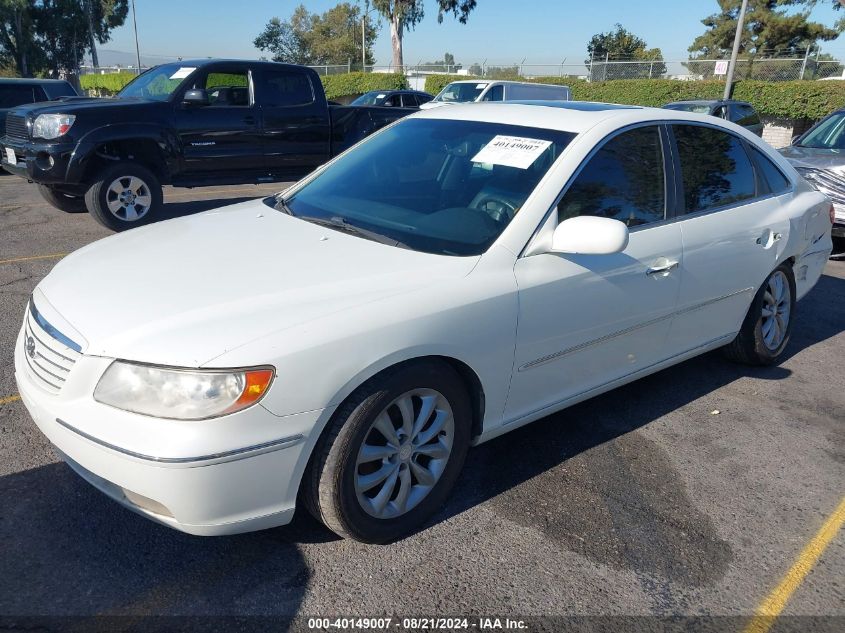 2006 Hyundai Azera Se/Limited VIN: KMHFC46F86A057677 Lot: 40149007