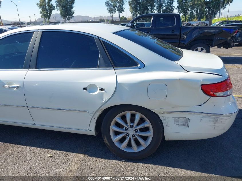 2006 Hyundai Azera Se/Limited VIN: KMHFC46F86A057677 Lot: 40149007