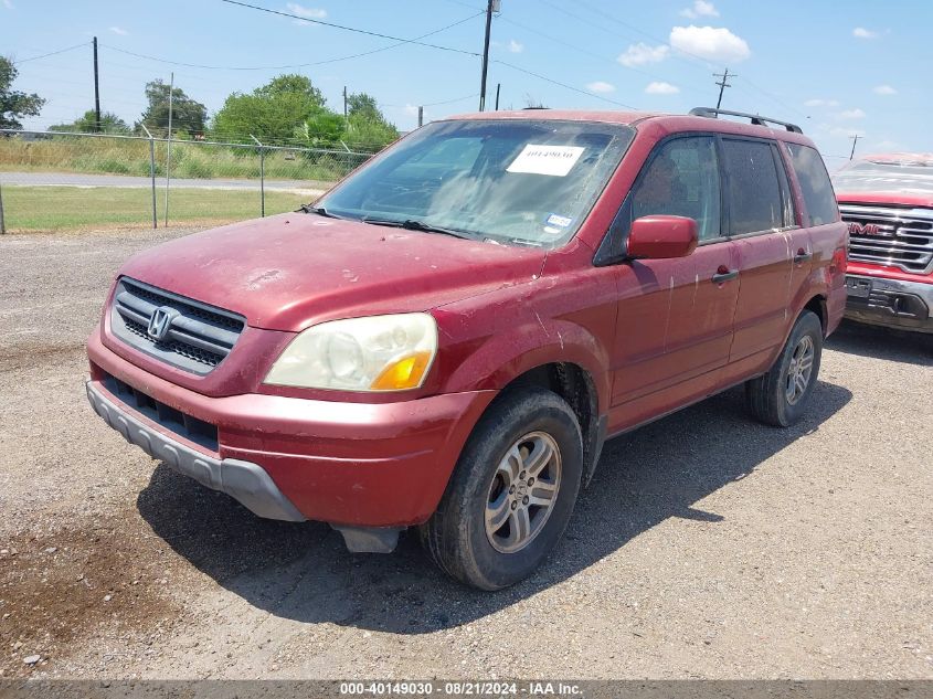 2003 Honda Pilot Ex-L VIN: 2HKYF18513H544523 Lot: 40149030