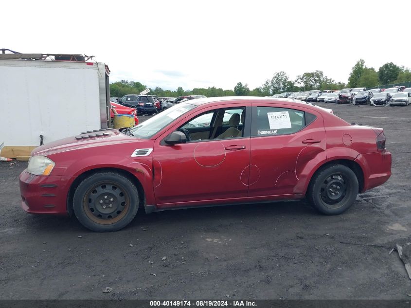 2014 Dodge Avenger Se VIN: 1C3CDZAB2EN215111 Lot: 40149174