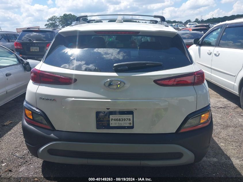 2023 Hyundai Kona Sel VIN: KM8K62AB2PU048455 Lot: 40149263