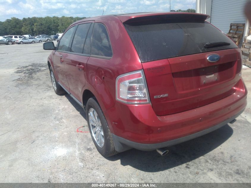 2007 Ford Edge Sel Plus VIN: 2FMDK39C37BA58392 Lot: 40740650