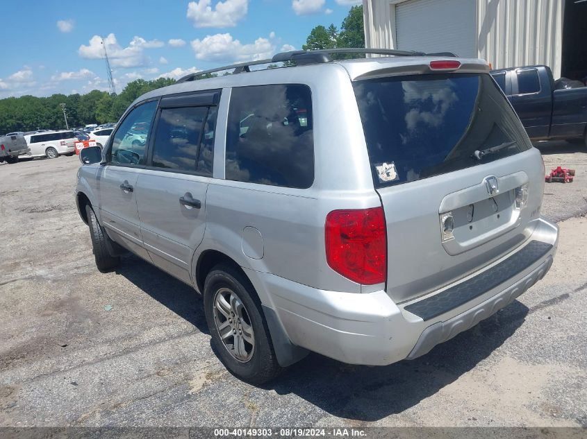 2003 Honda Pilot Ex-L VIN: 2HKYF18583H605690 Lot: 40876454