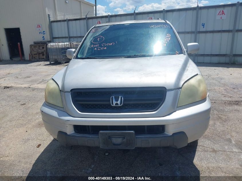 2003 Honda Pilot Ex-L VIN: 2HKYF18583H605690 Lot: 40876454