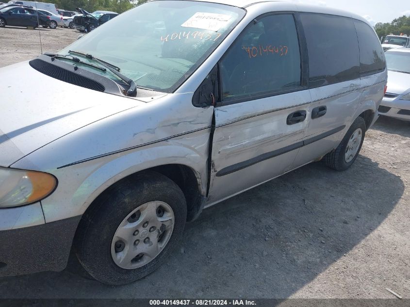 2003 Dodge Caravan Se VIN: 1D4GP25333B143996 Lot: 40149437