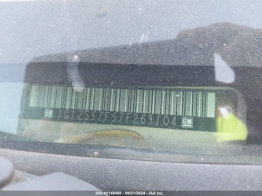 2007 Chevrolet Malibu Ls VIN: 1G1ZS57F57F269104 Lot: 40149468