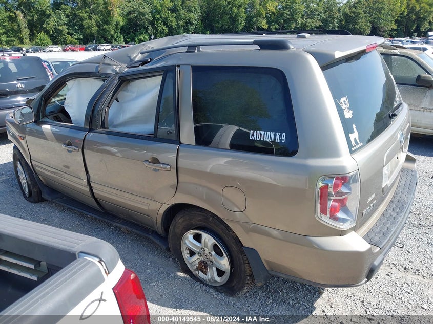 2008 Honda Pilot Vp VIN: 5FNYF18238B041328 Lot: 40149545