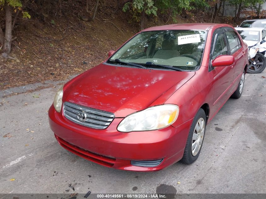 2004 Toyota Corolla Le VIN: 2T1BR38E44C169059 Lot: 40149561