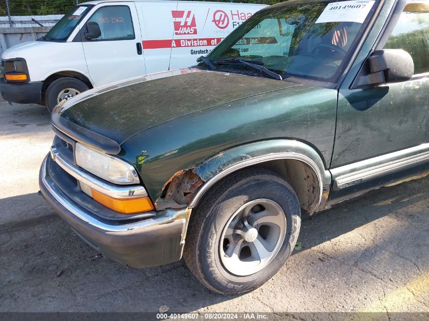 2002 Chevrolet S-10 Ls VIN: 1GCCS19W728186970 Lot: 40149607