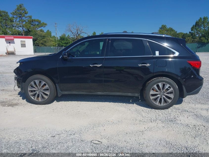 2014 Acura Mdx Technology Package VIN: 5FRYD4H47EB018752 Lot: 40149665