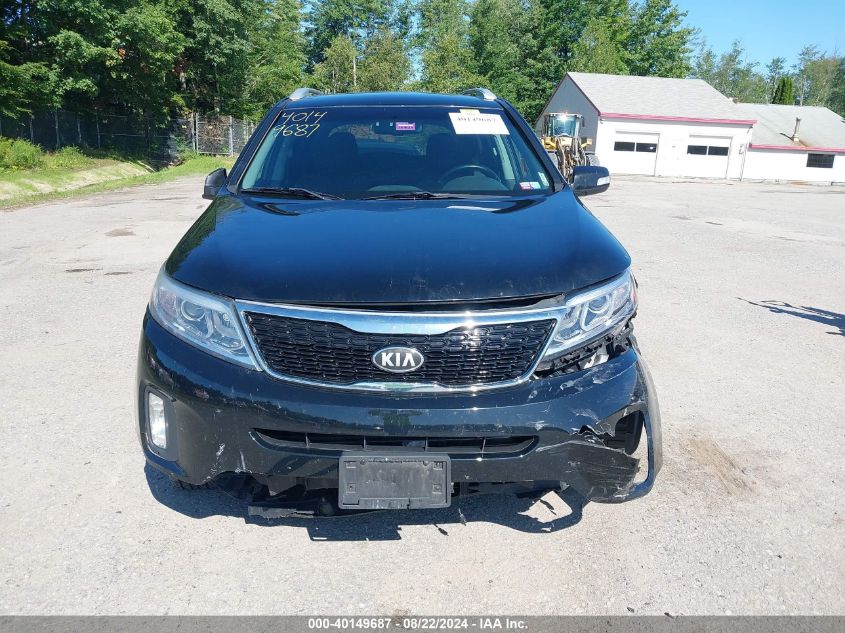 2014 Kia Sorento Lx VIN: 5XYKT3A60EG503842 Lot: 40149687