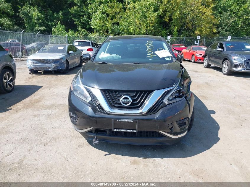 2018 Nissan Murano S VIN: 5N1AZ2MH4JN161036 Lot: 40149700