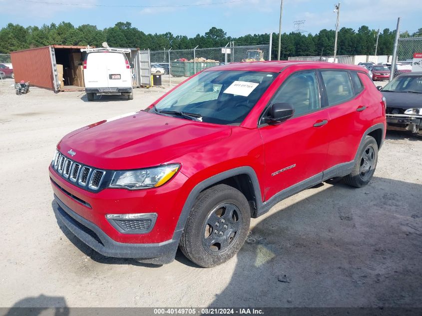 2018 Jeep Compass Sport VIN: 3C4NJCAB4JT250818 Lot: 40149705