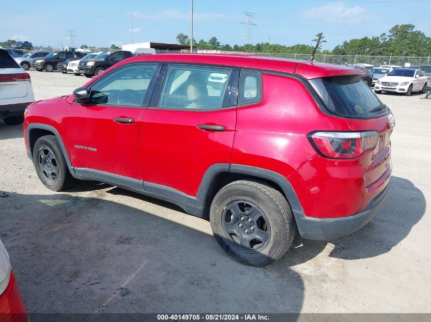 2018 Jeep Compass Sport VIN: 3C4NJCAB4JT250818 Lot: 40149705