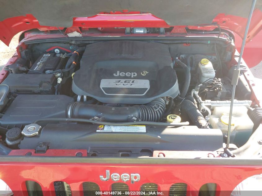 2012 Jeep Wrangler Unlimited Rubicon VIN: 1C4BJWFG7CL124721 Lot: 40149736