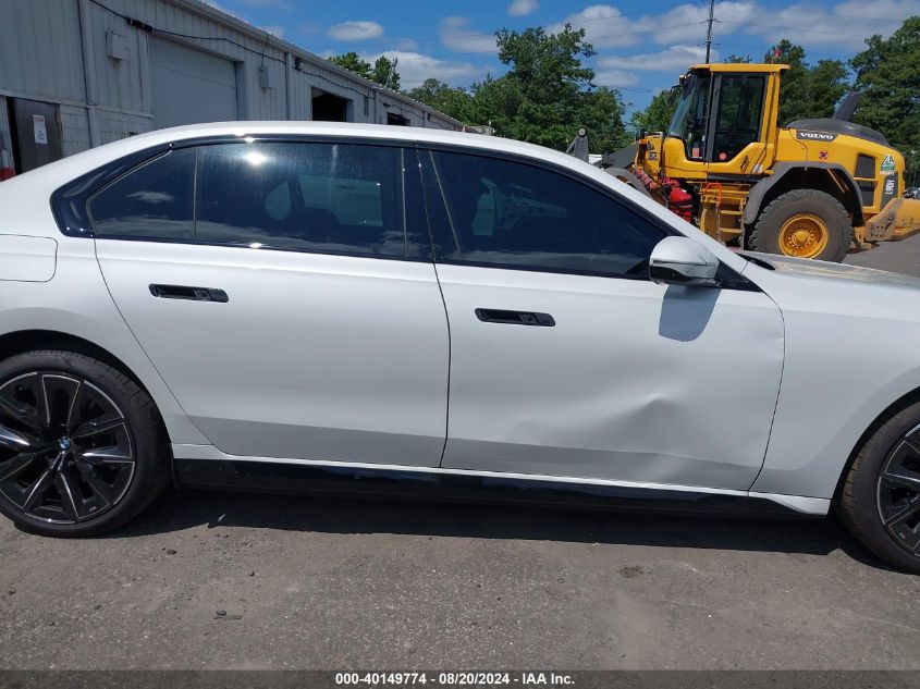 2023 BMW I7 xDrive60 VIN: WBY53EJ04PCM97036 Lot: 40149774