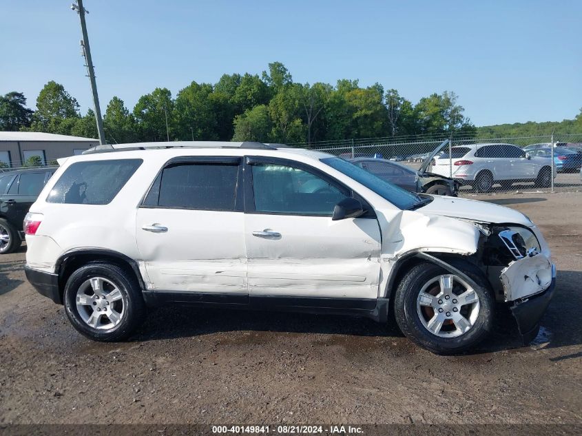 2010 GMC Acadia Sle VIN: 1GKLRLED0AJ241654 Lot: 40149841