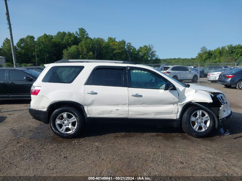 1GKLRLED0AJ241654 2010 GMC Acadia Sle