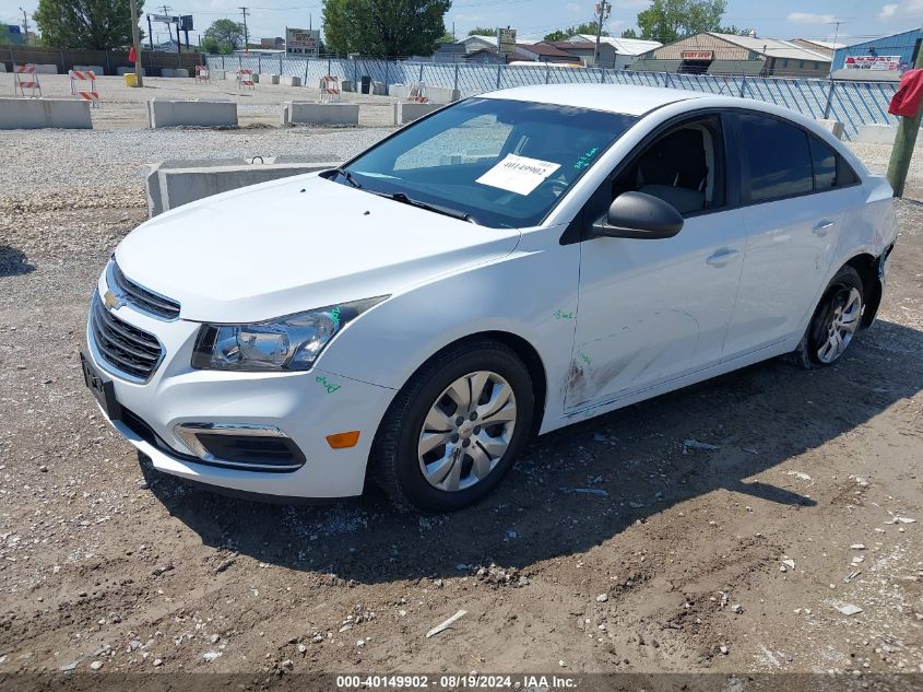 2015 Chevrolet Cruze Ls Manual VIN: 1G1PB5SH7F7264401 Lot: 40149902