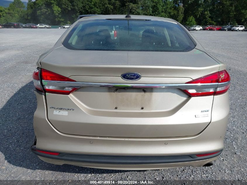 2017 FORD FUSION SE - 3FA6P0HD6HR193723