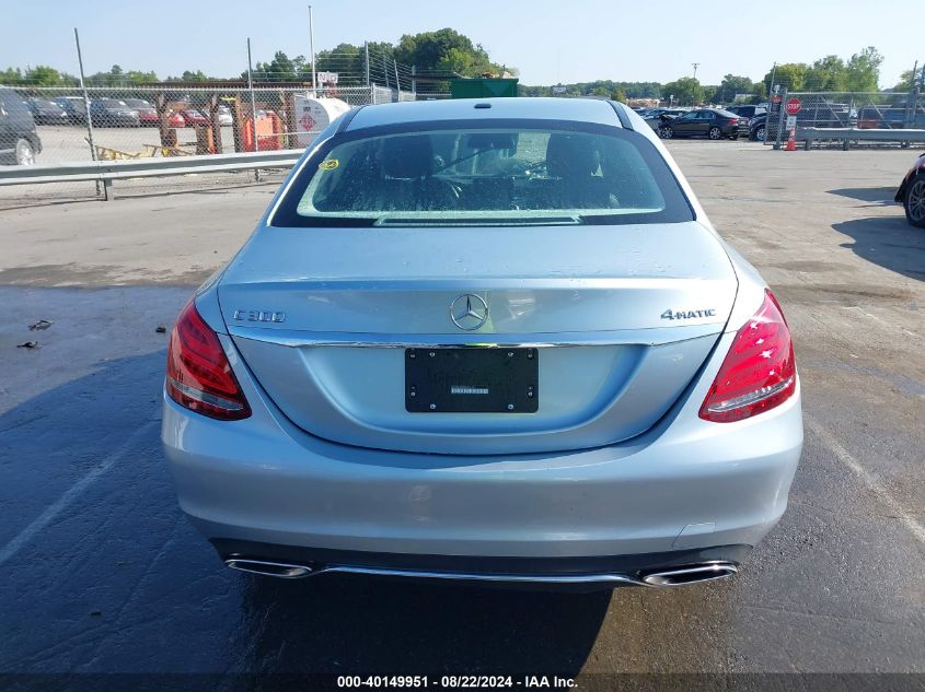 2015 Mercedes-Benz C 300 4Matic/Luxury 4Matic/Sport 4Matic VIN: 55SWF4KB7FU059103 Lot: 40149951