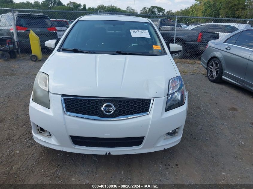 2012 Nissan Sentra 2.0/2.0S/Sr/2.0Sl VIN: 3N1AB6AP3CL738866 Lot: 40150036