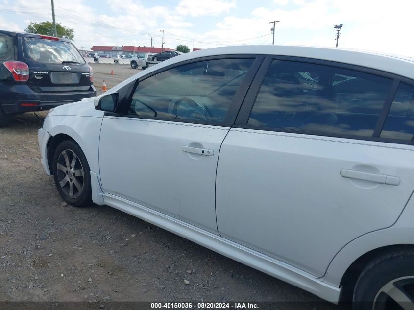 2012 Nissan Sentra 2.0/2.0S/Sr/2.0Sl VIN: 3N1AB6AP3CL738866 Lot: 40150036