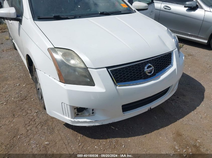 2012 Nissan Sentra 2.0/2.0S/Sr/2.0Sl VIN: 3N1AB6AP3CL738866 Lot: 40150036