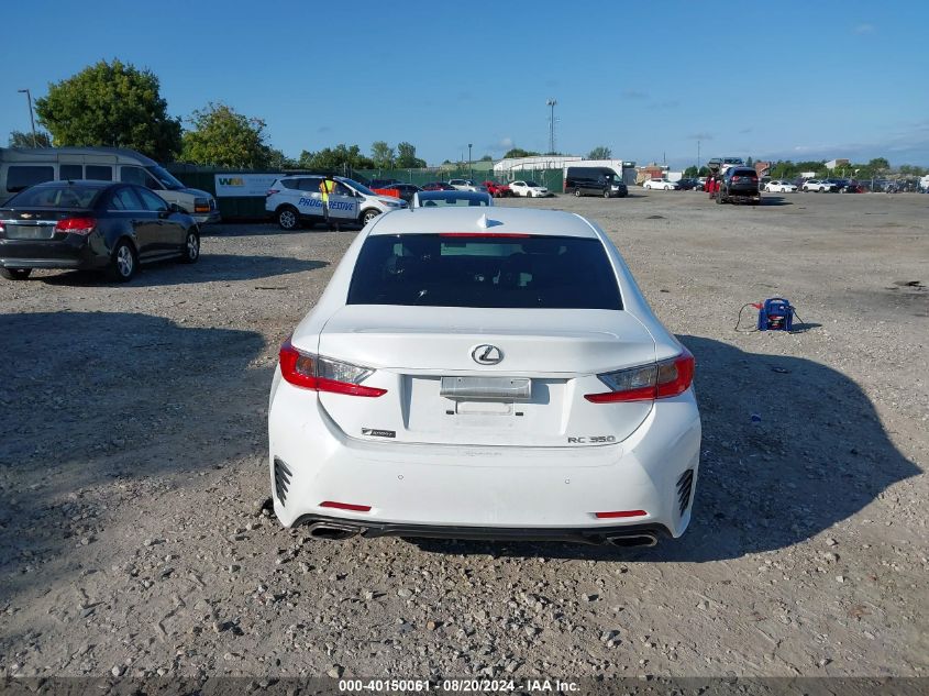 2016 Lexus Rc 350 350 VIN: JTHHE5BC6G5014537 Lot: 40150061