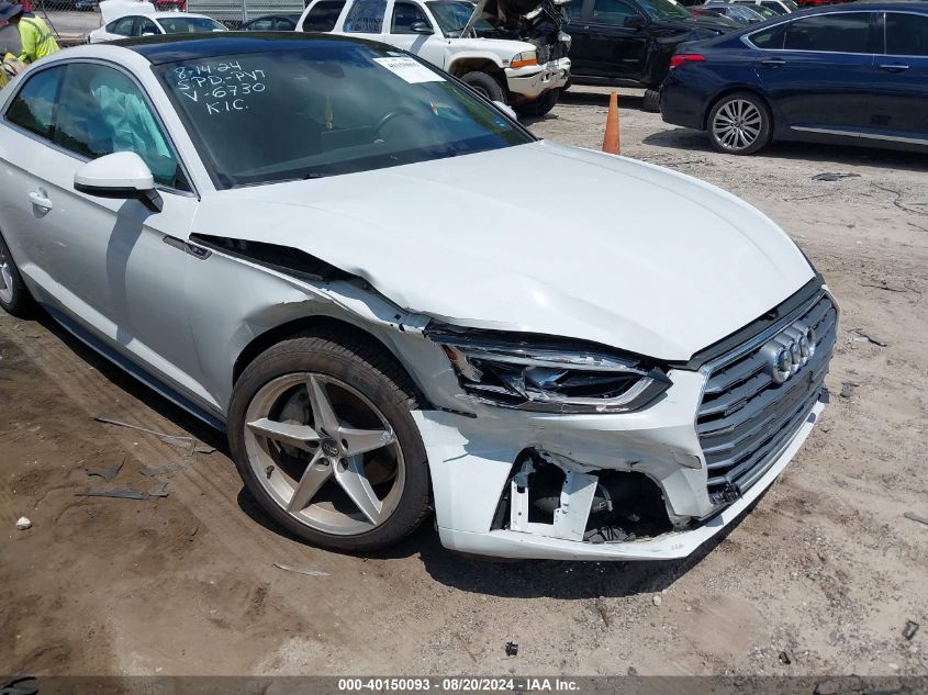 2019 Audi A5 45 Premium VIN: WAUTNAF54KA036730 Lot: 40150093