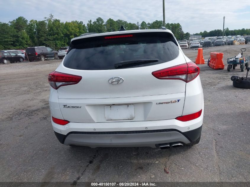 2017 Hyundai Tucson Limited/Sport And Eco/Se VIN: KM8J33A20HU432780 Lot: 40150107