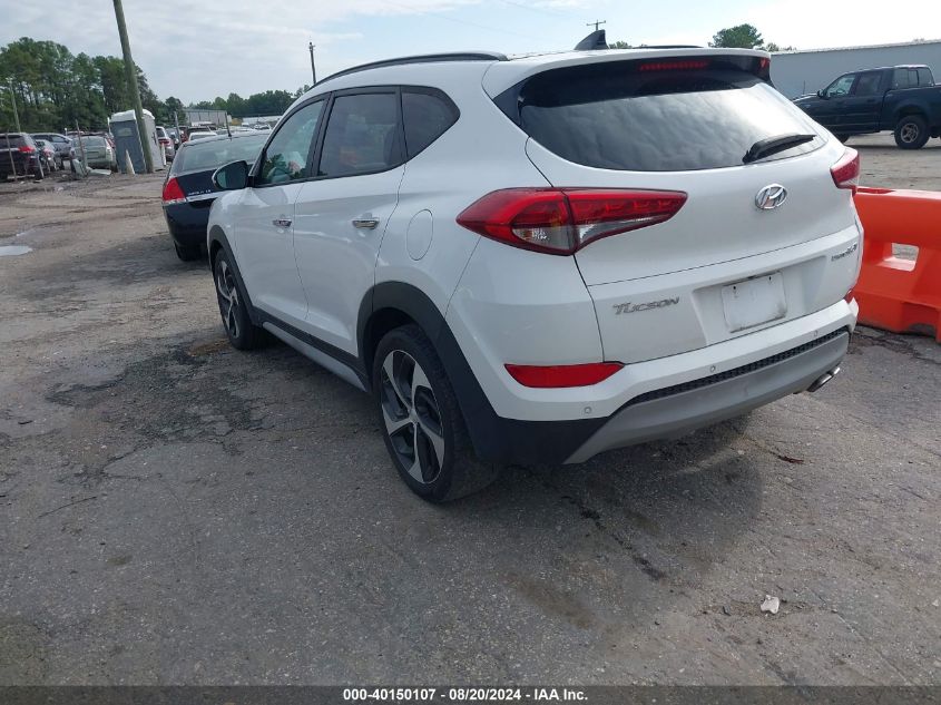 2017 Hyundai Tucson Limited/Sport And Eco/Se VIN: KM8J33A20HU432780 Lot: 40150107