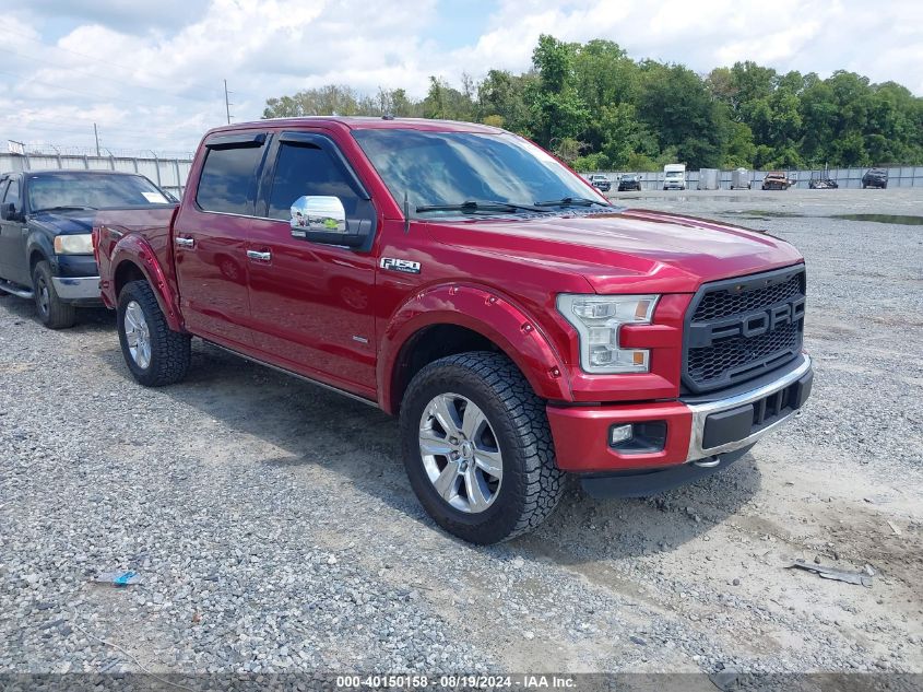 2015 FORD F-150 PLATINUM - 1FTEW1EG9FFC82547