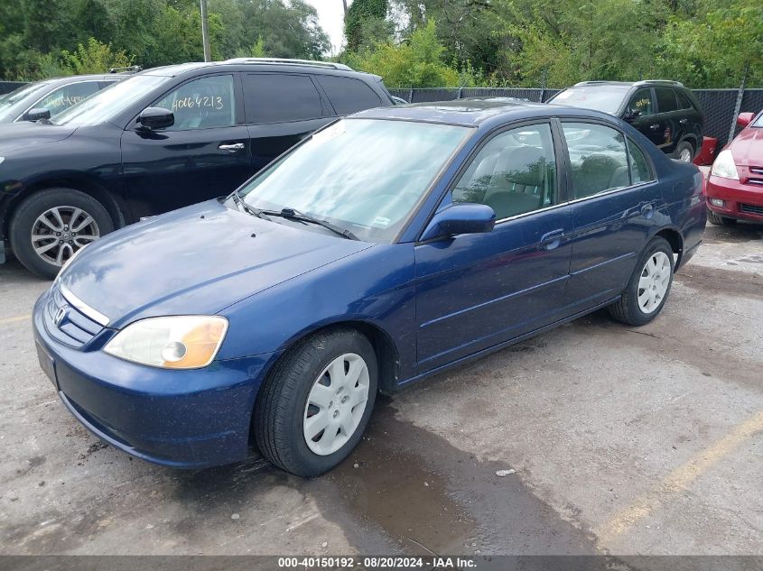 2001 Honda Civic Ex VIN: JHMES26791S003743 Lot: 40150192