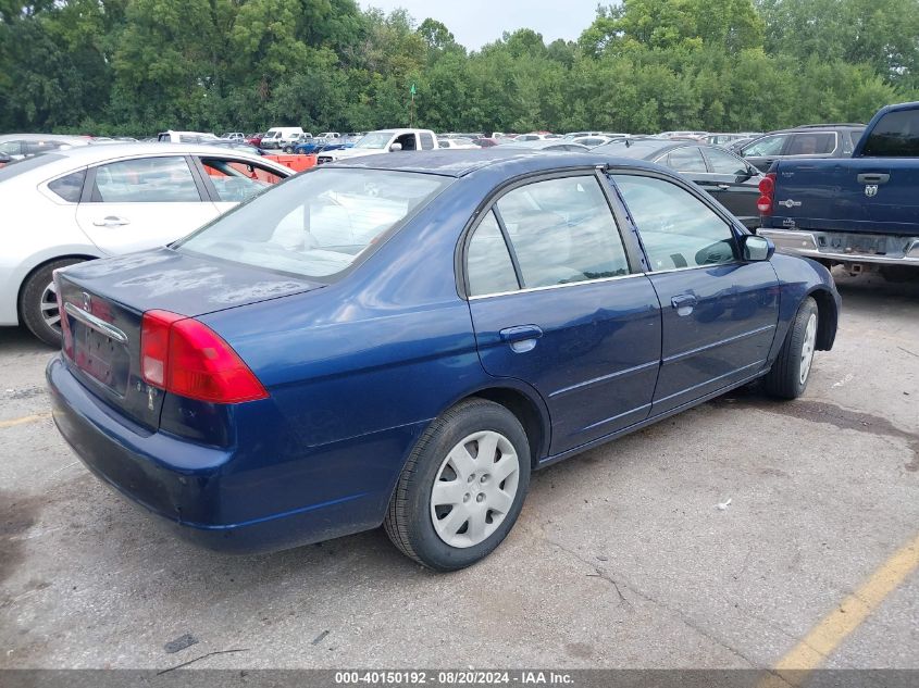 2001 Honda Civic Ex VIN: JHMES26791S003743 Lot: 40150192