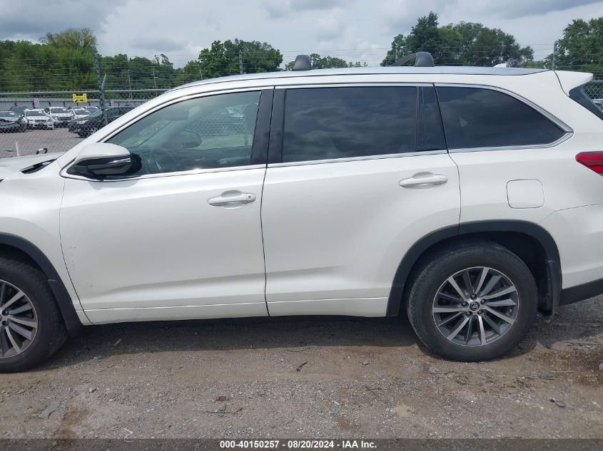 2017 Toyota Highlander Xle VIN: 5TDJZRFH9HS517771 Lot: 40150257