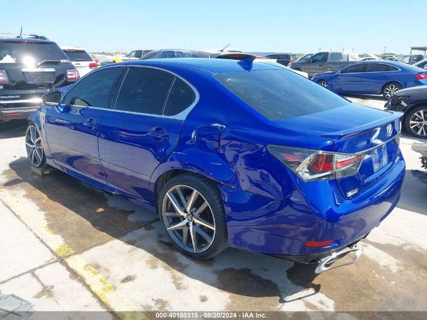 2018 Lexus Gs 350 F Sport VIN: JTHBZ1BLXJA016020 Lot: 40150310