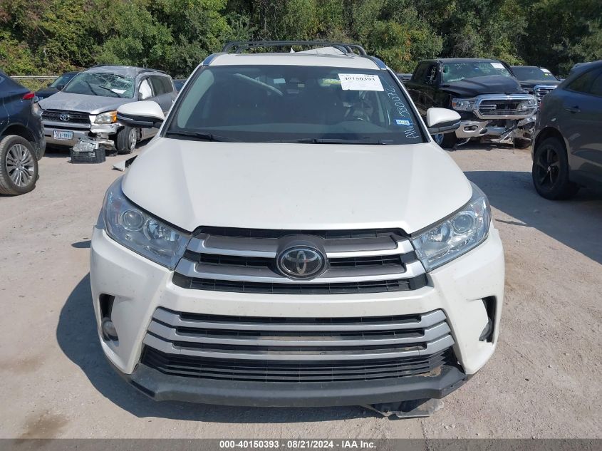 2019 Toyota Highlander Xle VIN: 5TDJZRFH2KS580072 Lot: 40150393