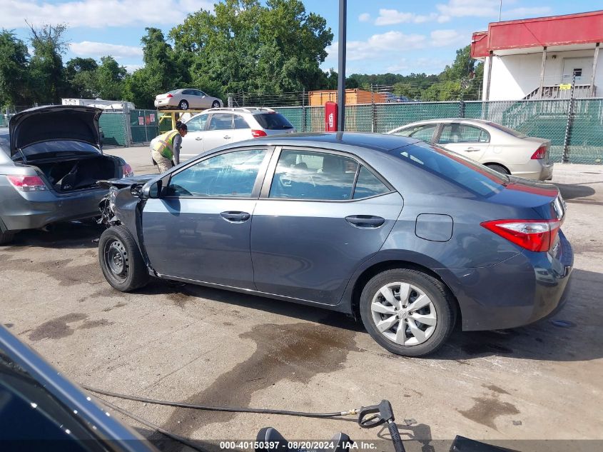 2015 Toyota Corolla Le VIN: 2T1BURHEXFC366242 Lot: 40150397