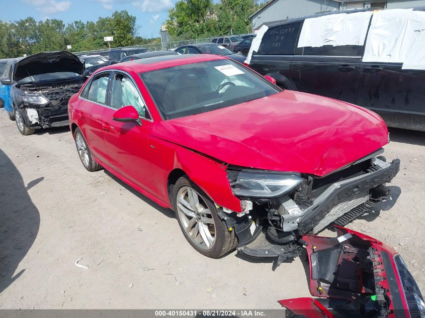 2020 AUDI A4 PREMIUM 45 TFSI QUATTRO S TRONIC - WAUDNAF43LA053130