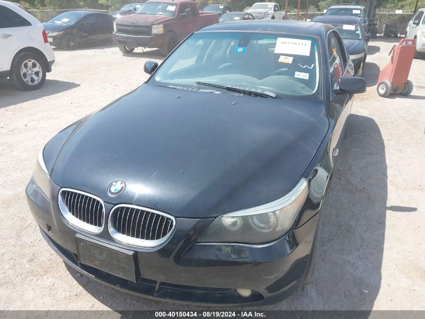 2004 BMW 545I VIN: WBANB33584B111346 Lot: 40150434